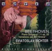 Notes : Richter - Beethoven Sonata No. 11, Eroica Variations