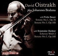 Praga : Oistrakh - Brahms Violin Sonatas