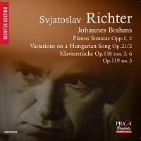 Praga Richter Edition : Richter - Brahms Sonatas 1 & 2