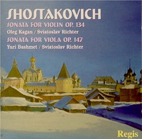 Regis : Richter - Shostakovich Violin, Viola Sonatas