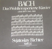 Eurodisc : Richter - Bach Well-Tempered Clavier Book I
