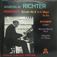 Hall of Fame Great Artist Series : Richter - Schubert, Prokofiev