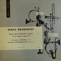 Sovdisc : Richter - Prokofiev Cello Sonata