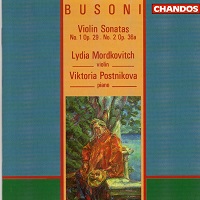 Chandos : Postnikova - Busoni Violin Sonatas 1 & 2