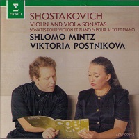 Erato : Postnikova - Shostakovich Violin and Viola Sonatas