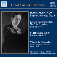 Naxos Great Pianists : Horowitz - Rachmaninov, Liszt
