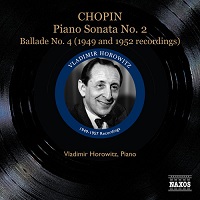 Naxos Historical Great Pianists : Horowitz - 1949 & 1952 Chopin Recordings