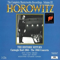 Sony Classical : Horowitz - The Masterworks Volume 03