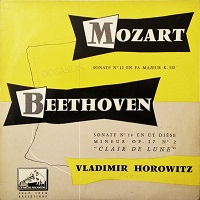 HMV : Horowitz - Beethoven, Mozart