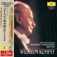 Deutsche Grammophon Kempff 1000 : Kempff - Bach Goldberg Variations