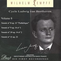 Dante : Kempff - Beethoven Sonatas Volume 08