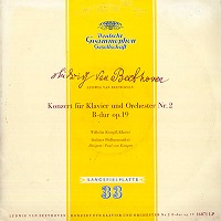 Deutsche Grammophon : Kempff - Beethoven Concerto No. 2