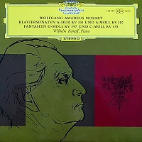 Deutsche Grammophon Stereo : Kempff  - Mozart Sonata No. 8 & 11, Fantasias