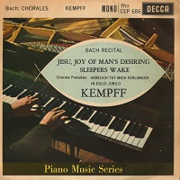 Decca : Kempff - Bach Transcriptions