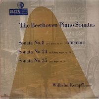 Decca : Kempff - Beethoven Sonatas 8 & 24 - 25
