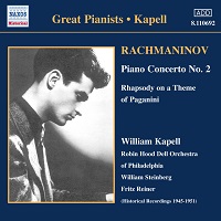 Naxos Great Pianists : Kapell - Rachmaninov Works