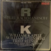 RCA Japan : Kapell - Rachmaninov Concerto No. 2, Rhapsody on a Theme of Paganini