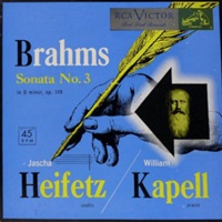 RCA Victor : Kapell  - Brahms Violin Sonata No. 3