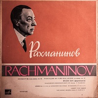 Melodiya : Zak - Rachmaninov Concerto No. 4, Rhapsody on a Theme of Paganini