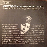 �Columbia : Slobodyanik - Liszt Sonata, Hungarian Rhapsody No. 6