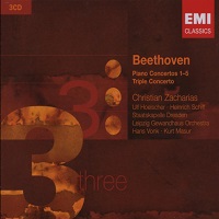 �EMI Classics 3 CDs : Zacharias - Beethoven Concertos 1 - 5, Triple Concerto