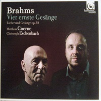 �Harmonia Mundi : Eschenbach - Brahms Lieder