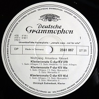 �Deutsche Grammophon : Eschenbach - Mozart Sonatas