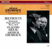 �Philips Japan Grimaux Edition : Arrau - Violin Sonatas 5, 7 & 8