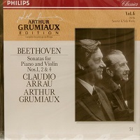 �Philips Japan Grimaux Edition : Arrau - Violin Sonatas 1, 2 & 4