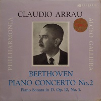 �Columbia : Arrau - Beethoven Concerto No. 2, Sonata No. 7