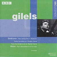 �BBC Legends : Gilels - Beethoven, Weber