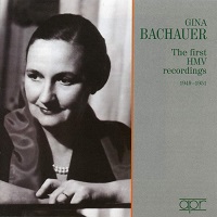 �APR : Bachauer - The First HMV Recordings