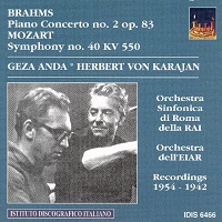 �Istituto Discografico Italiano : Anda - Brahms Concerto No. 2