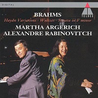 �Teldec : Argerich - Brahms Sonata, Variations, Waltzes for Two Pianos
