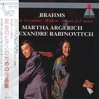 �Teldec Japan : Argerich - Brahms Sonata, Variations, Waltzes for Two Pianos