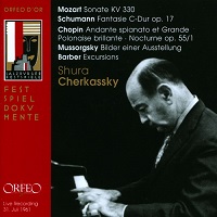 �Orfeo : Cherkassky - Mozart, Schumann, Mussorgsky