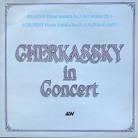 �ASV : Cherkassky - Brahms, Schubert