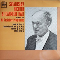 �CBS At Carnegie Hall : Richter - Prokofiev Sonata No. 6, Pieces