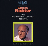 Eurodisc : Richter - Beethoven, Glazunov, Rachmaninov
