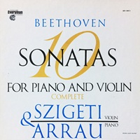 Vanguard Classics : Arrau - Violin Sonatas