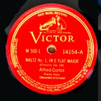 Disque Gramophone : Cortot - Chopin Waltzes