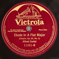Victorola : Cortot - Chopin Etude