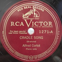 Victorola : Cortot - Brahms Cradle Song