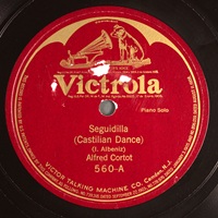 Victorola : Cortot - Albeniz Seguidilla