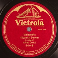 Victorola : Cortot - Albeniz Malagueña