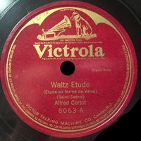 Victorola : Cortot - Saint-Saens Etude