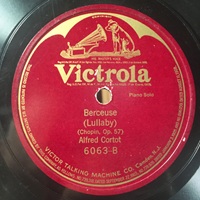 Victorola : Cortot - Chopin Berceuse