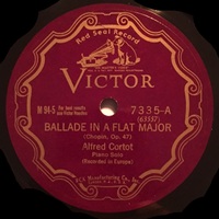 Victorola : Cortot - Chopin Ballades