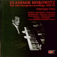 �Apr : Horowitz - Solo European Recordings Volume 02