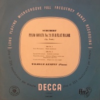 �Decca : Kempff - Schubert Sonata No. 21